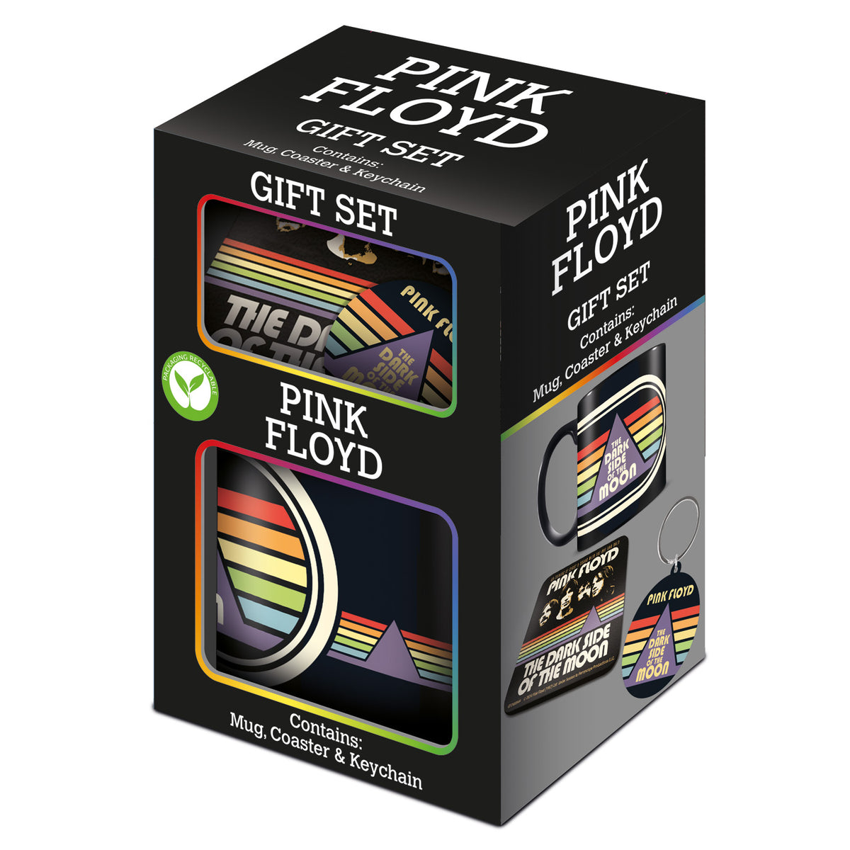 Pink Floyd (The Dark Side of the Moon - Vintage) Mug, Coaster