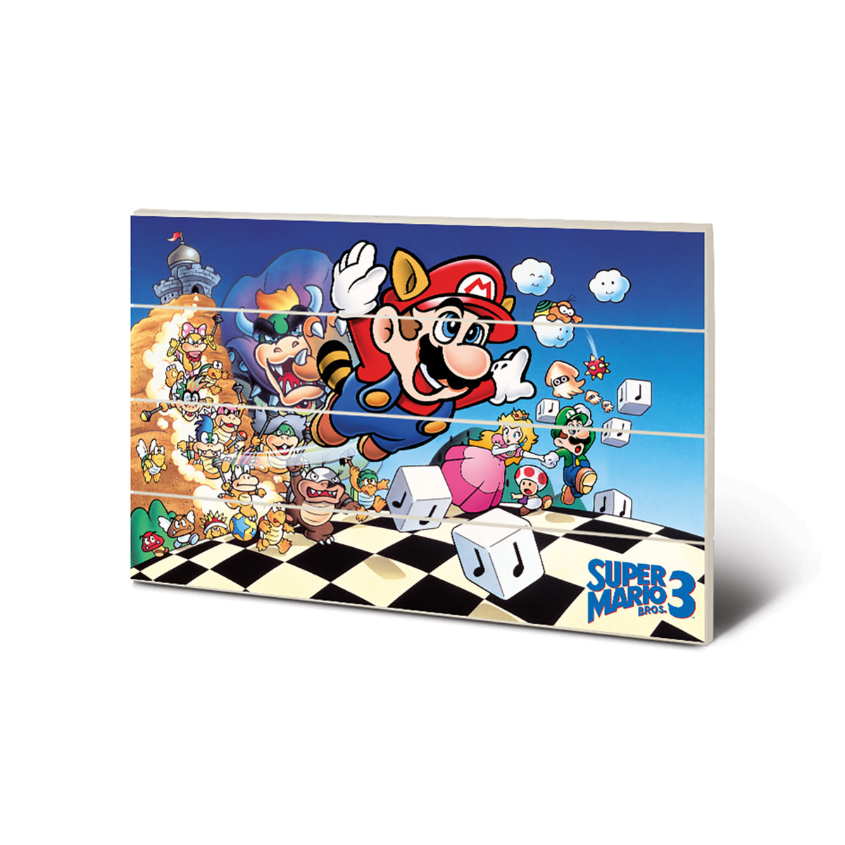 Super Mario Bros. 3 (Art) 40x59cm MDF Wooden Wall Art Print ...