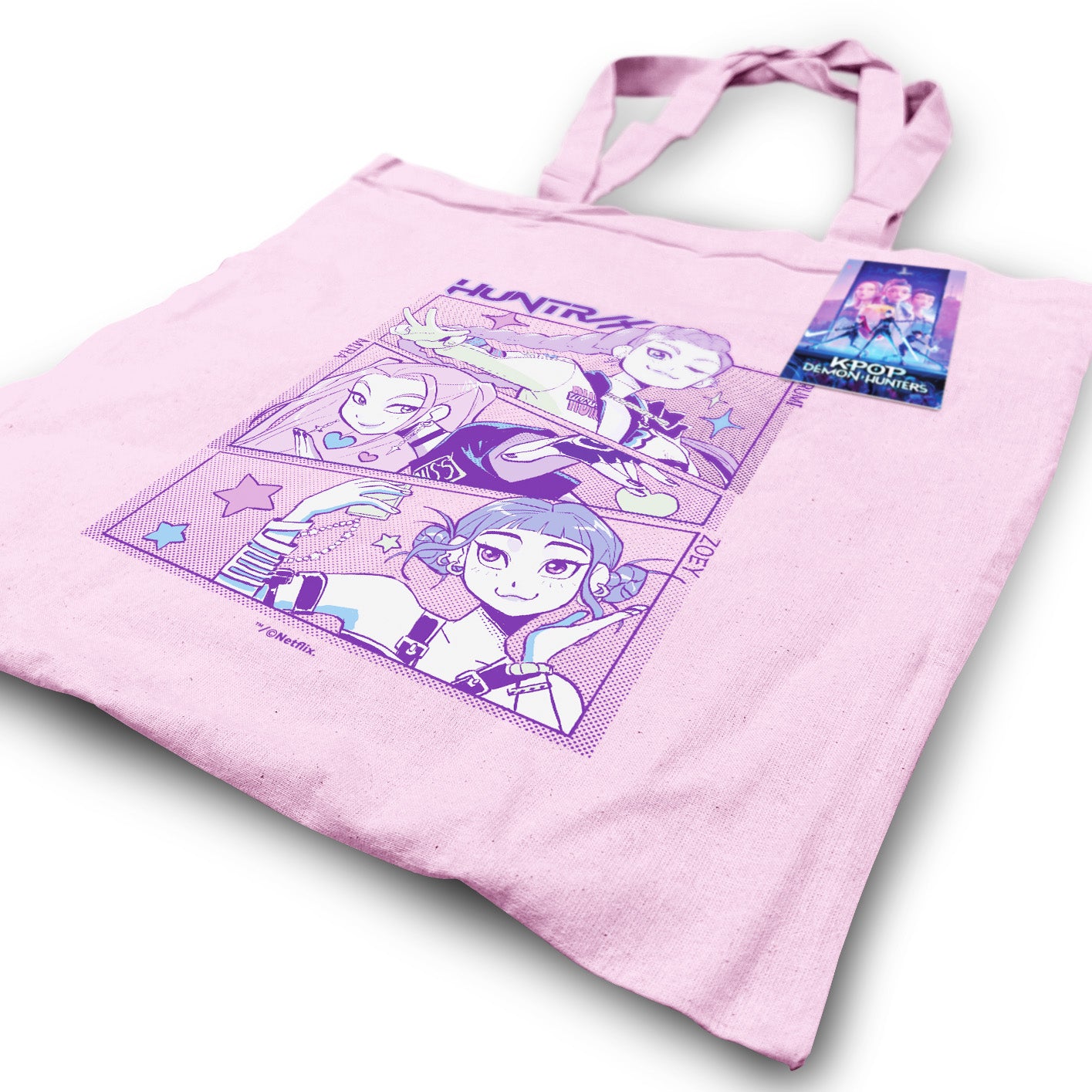 K-Pop Demon Hunters (Huntrix) Light Pink Tote Bag – PyramidShop.com
