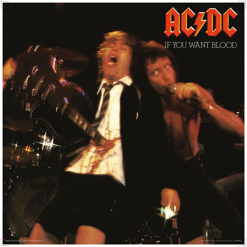 AC/DC (If You Want Blood) 31.5x31.5cm Album Cover Print – PyramidShop.com