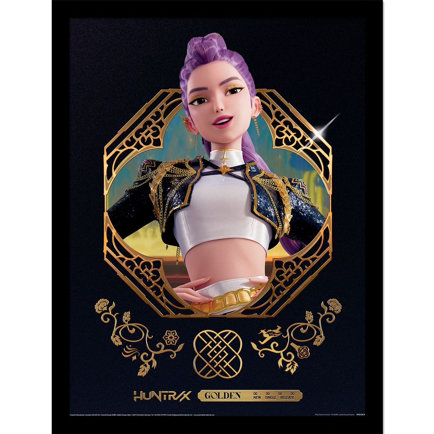 Golden Rumi K-Pop Demon Hunters (Golden Rumi) Framed 30x40cm Print – PyramidShop.com