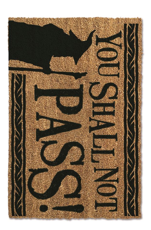 Lord Of The Rings: 20th Anniversary - You Shall Not Pass Doormat Logo