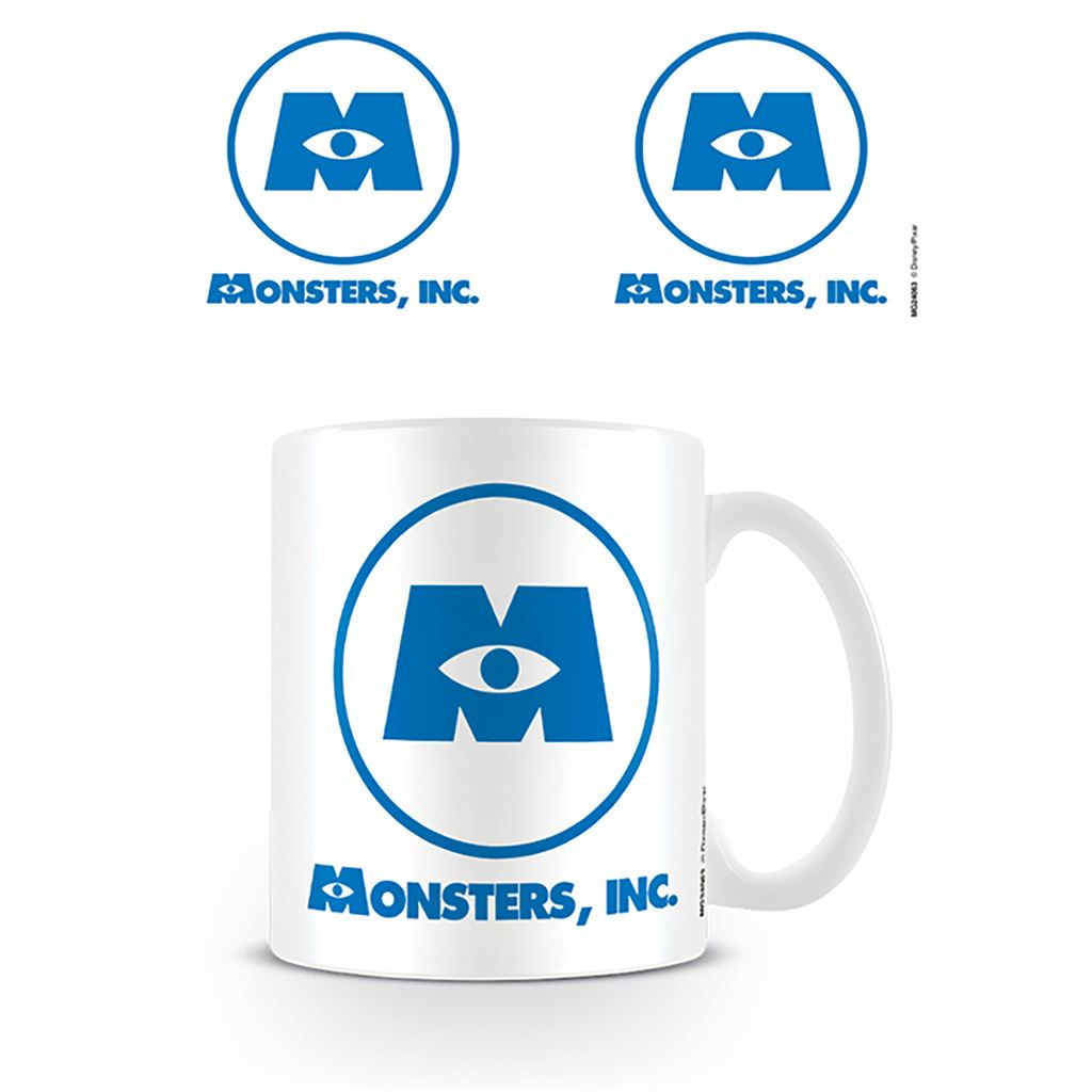 monsters inc m logo Disney Pixar (Monsters Inc Logo) 11oz/315ml White Ceramic Mug – PyramidShop.com