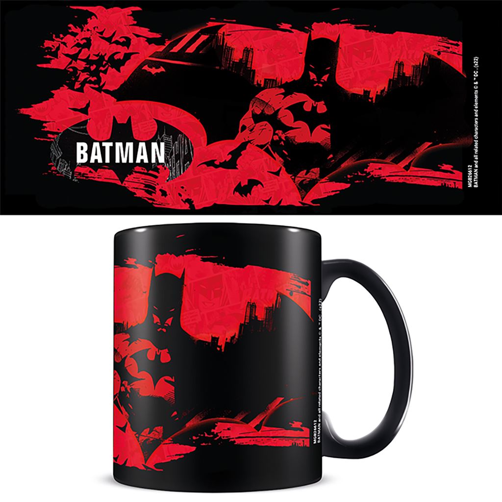 Batman (Red) 11oz/315ml Black Ceramic Mug – PyramidShop.com