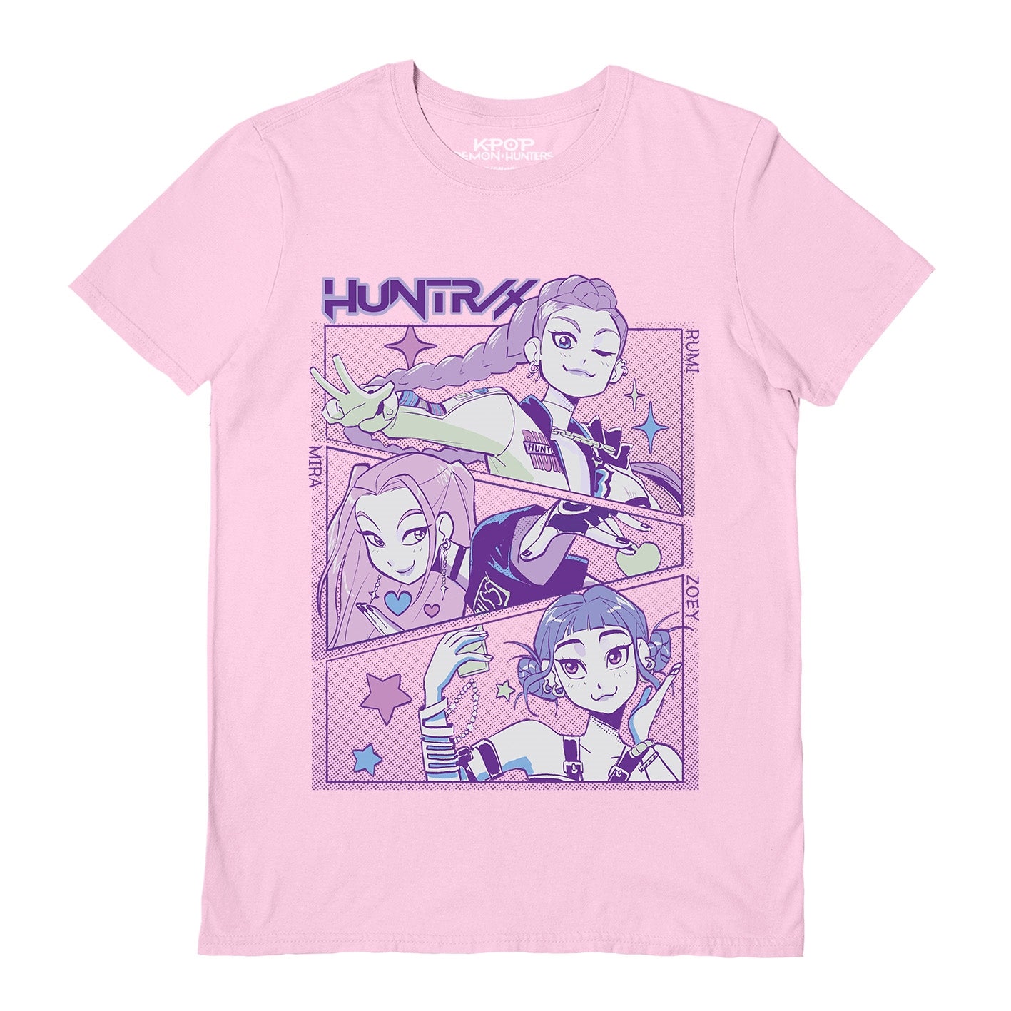 T-shirt Kpop Demon Hunters - Huntrix Rumi - Officiellement Licencié, Coupe Classique, Coton